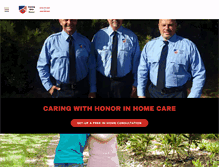 Tablet Screenshot of caringwithhonor.com